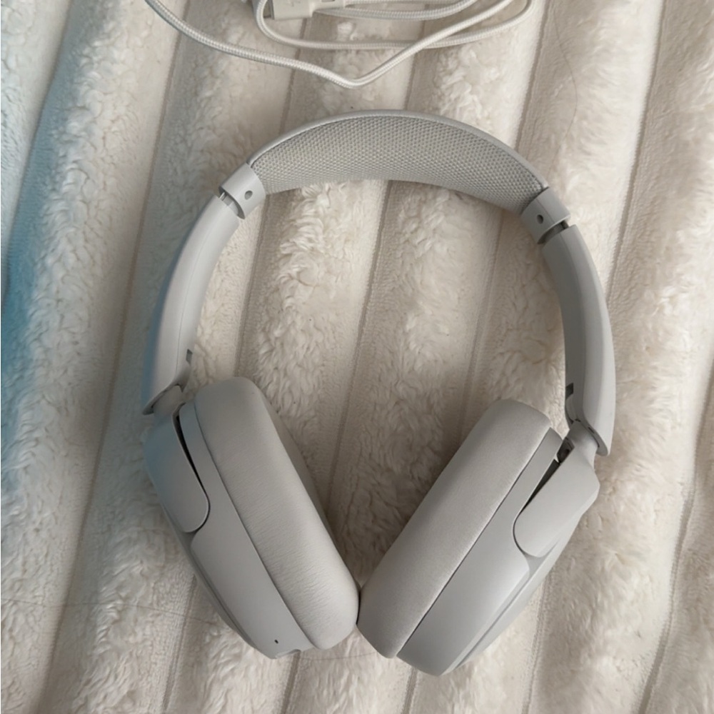NOT USED: unboxed Jlab White Over-Ear Headphones